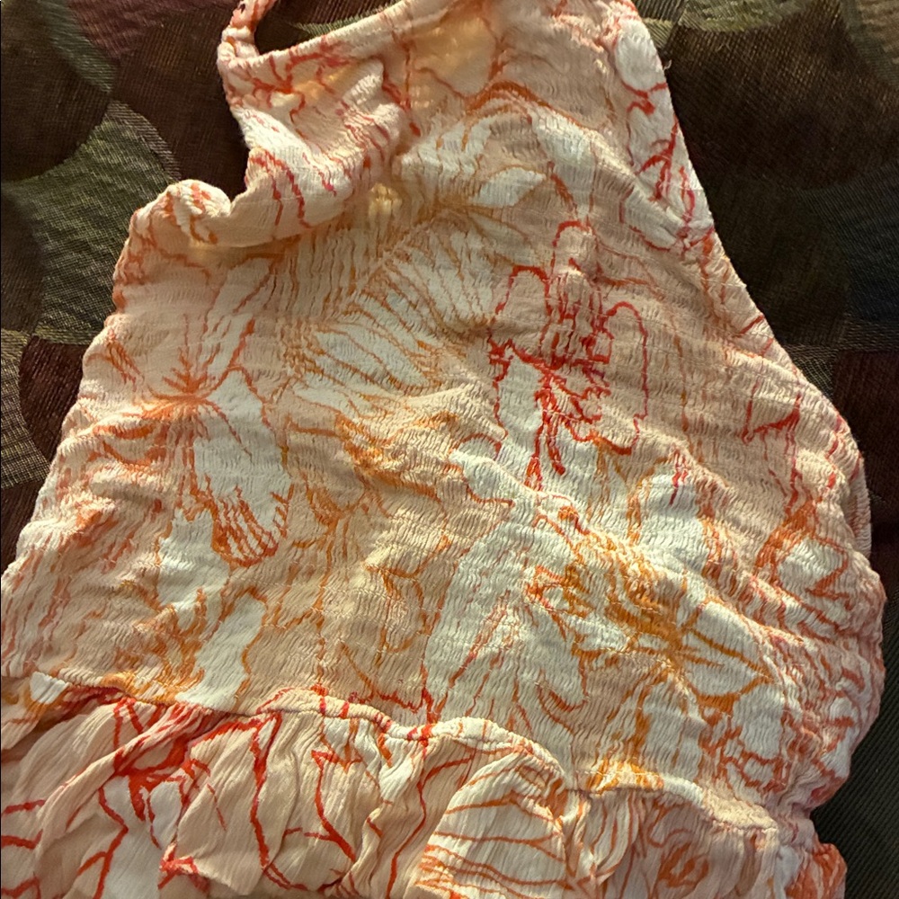 Patrons of Peace Orange and Red Tank Top